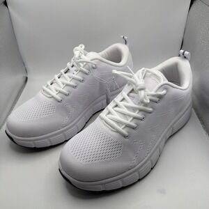 Kirkland Signature Men's Sneaker Comfort Walker Shoes White - New! Size 9